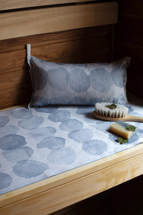 Lapuan Kankurit | SADE Pillow (White Rainy Blue)
