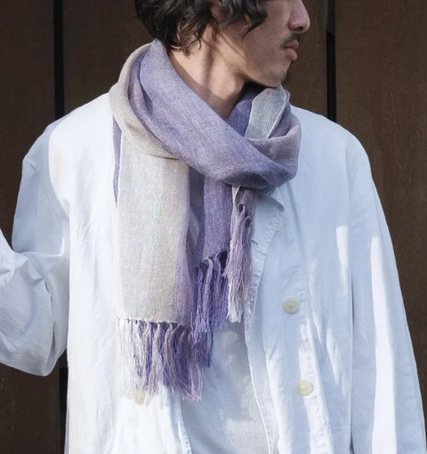 IORI Linen Scarf | Purple