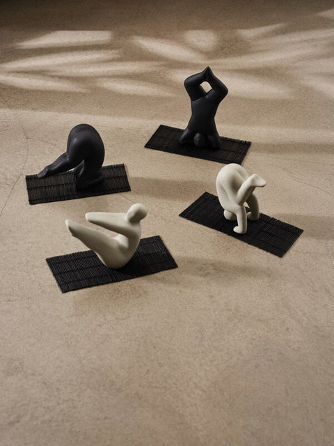 Yoga sculpture by Lisa Larson No.2 - Black