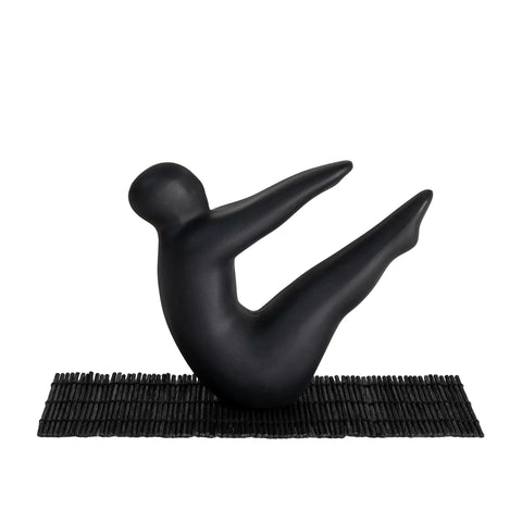 Yoga sculpture by Lisa Larson No.2 - Black
