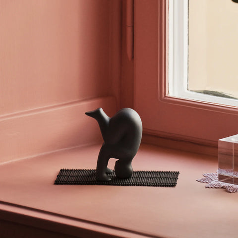 Yoga sculpture by Lisa Larson No.4 - Black