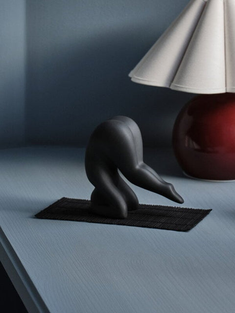 Yoga sculpture by Lisa Larson No.1 - Black