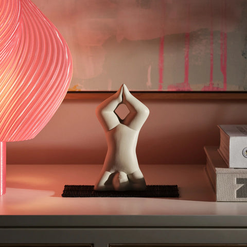 Yoga sculpture by Lisa Larson No.3 - Light grey