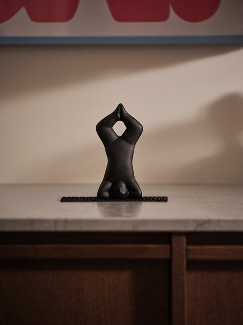 Yoga sculpture by Lisa Larson No.3 - Black