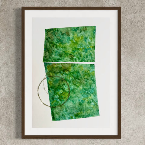 ORIGINAL Hand Painted Watercolour Artwork #810 - Lush Blocks