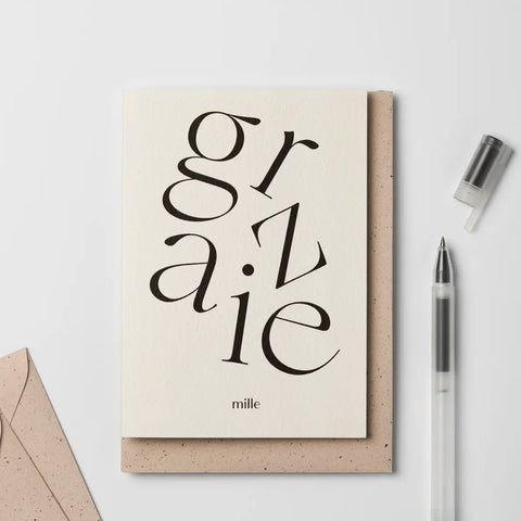 Grazie Mille Thank You Card