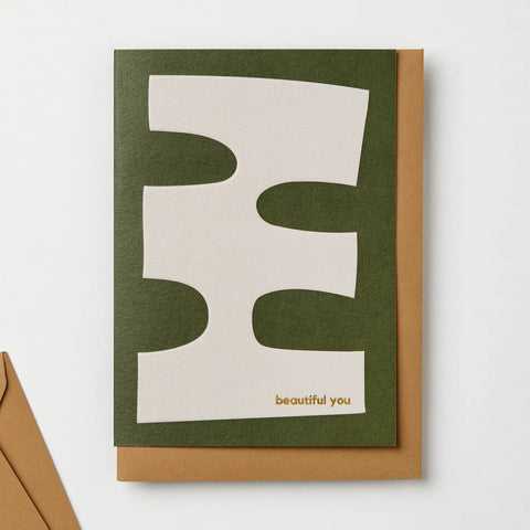 Beautiful You Embossed Greeting Card
