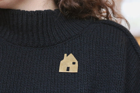 Brass Brooch | The Hearth (Home)