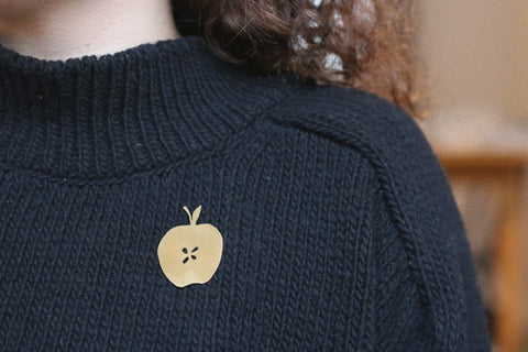 Brass Brooch | The Orchard (Apple)