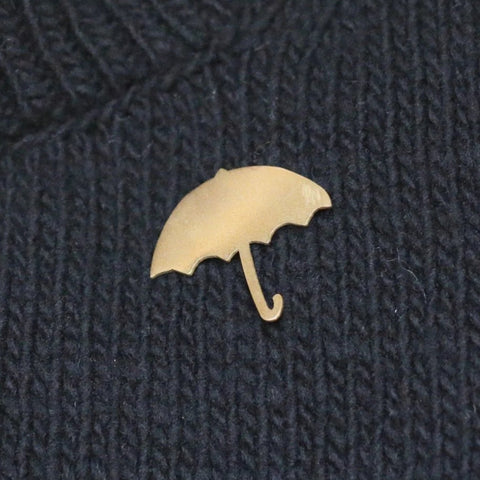Brass Brooch | The Shelter (Umbrella)