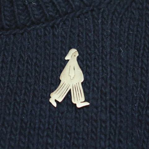 Brass Brooch | The Wanderer (Walker)