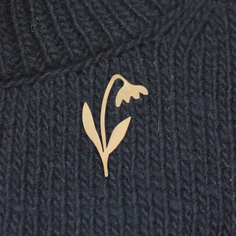 Brass Brooch | The First Light (Flower)