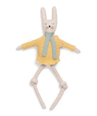 Sophie Home | Cotton Knit Stuffed Ragdoll Yellow Rabbit