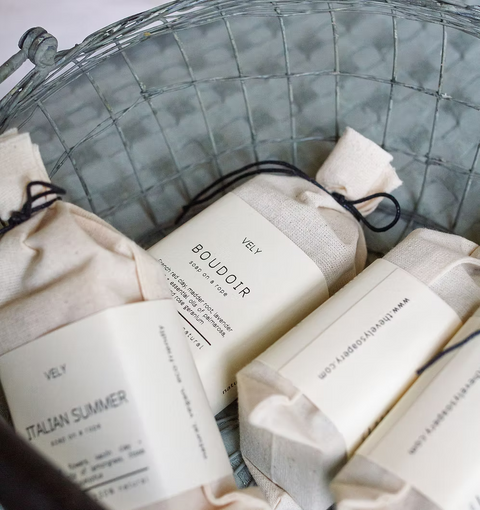 Natural Handmade Soap On A Rope | Boudoir with French Red Clay