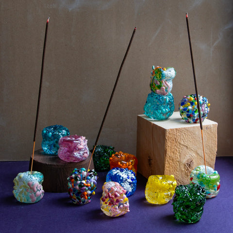 Studio Arhoj Incense Holder | Pebble (Emerald)