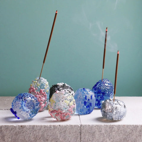 Studio Arhoj Incense Holder | Pebble (Emerald)