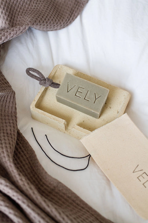 Natural Handmade Soap On A Rope | Sea Meditation with Dead Sea Clay