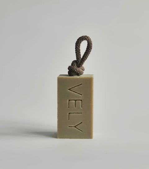Natural Handmade Soap On A Rope | Sea Meditation with Dead Sea Clay