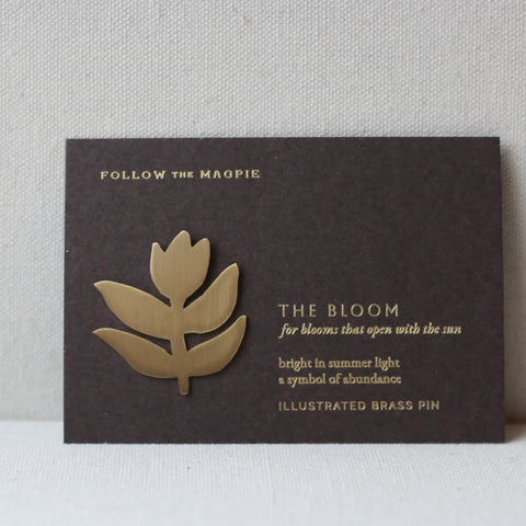 Brass Brooch | The Bloom Tulip
