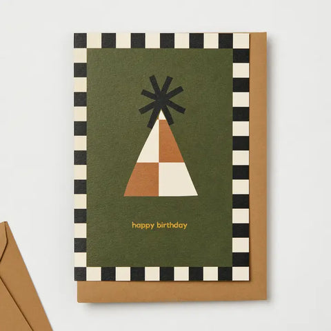 Happy Birthday Party Hat Card