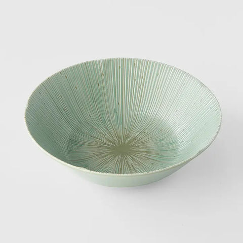 Ice Drift Green Bowl 21cm