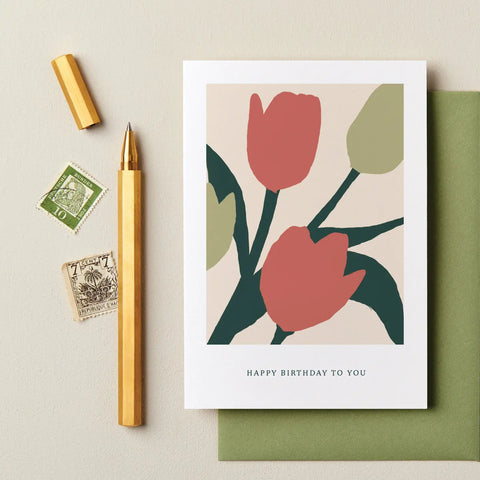 Happy Birthday To You | Tulips Floral Blooms Card