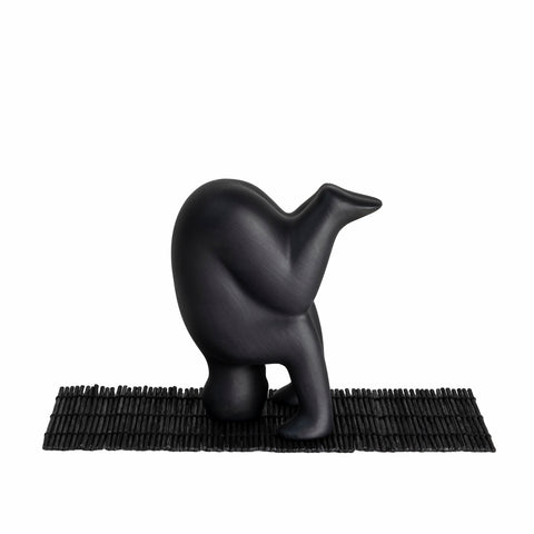 Yoga sculpture by Lisa Larson No.4 - Black