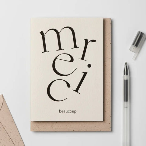 Merci Beaucoup Thank You Card