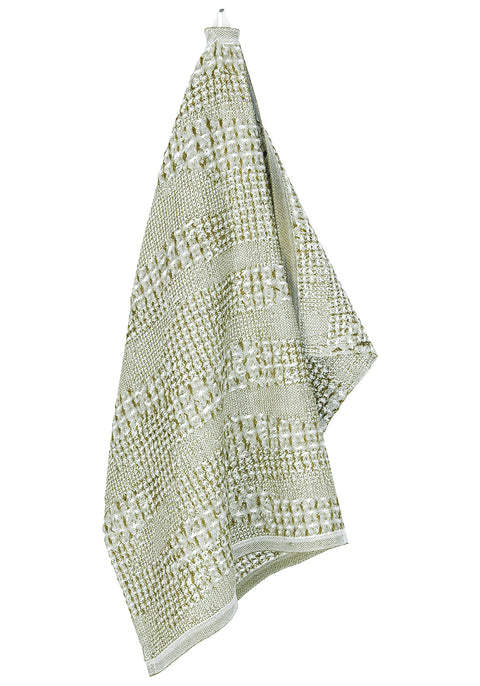 Lapuan Kankurit KUOHU Linen Towel (White-olive)