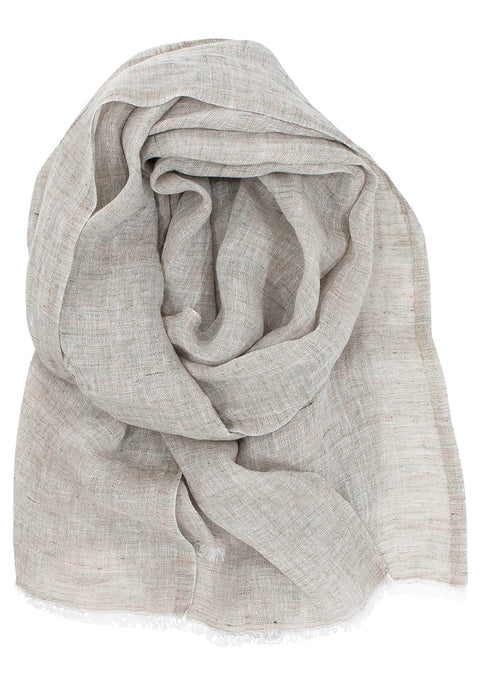 Lapuan Kankurit LEMPI linen scarf (Light Grey)
