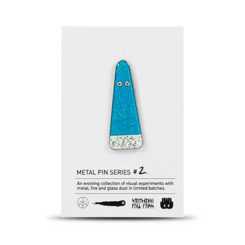 Metal Pin | Blue Glitter Ghost