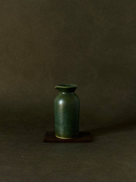 Wilson & Emho Ceramics | Forest green glazed pitcher