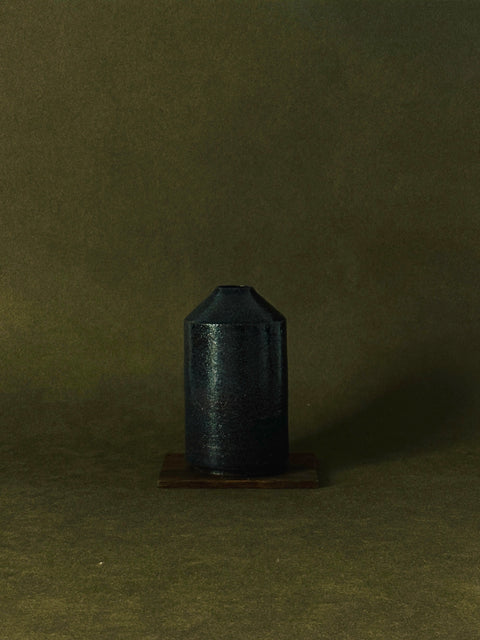 Wilson & Emho Ceramics | Gradient blue glazed bottle vase