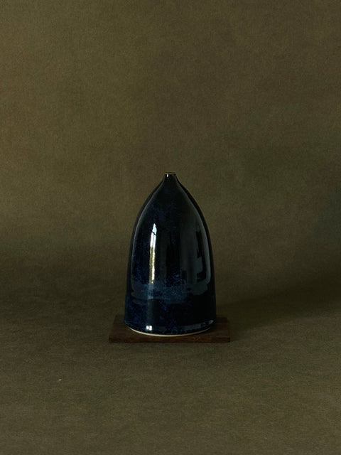 Wilson & Emho Ceramics | High gloss gradient blue glazed vase #1