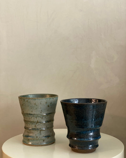 Wilson & Emho Ceramics | Rustic grey and green glazed vase