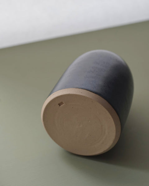 Wilson Emho Ceramics | Navy blue matty vase