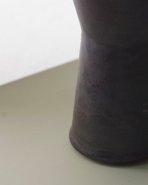 Wilson Emho Ceramics | Metallic glazed funnel vase